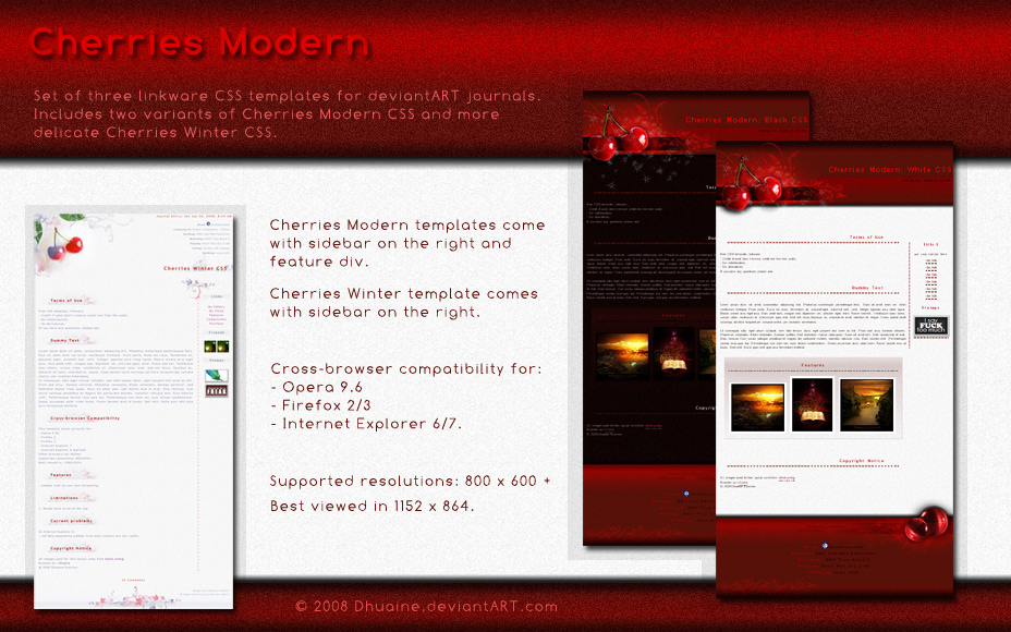 Cherries Modern CSS