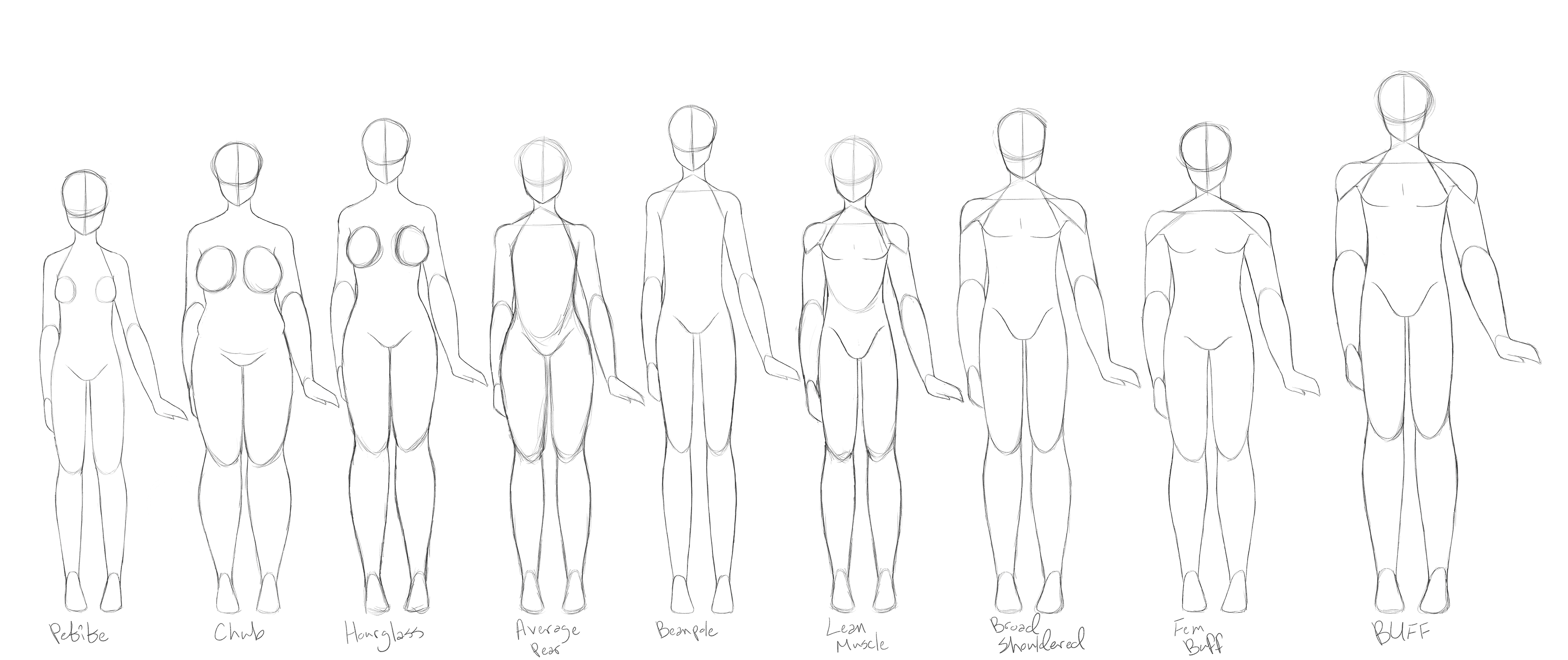 [F2U] Body Type bases by Ingenious-moron on DeviantArt