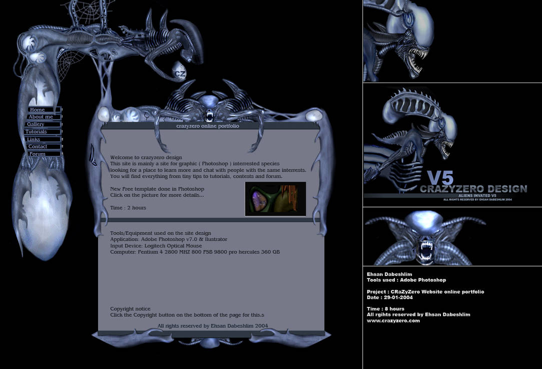 Ultimate Alien website by crazyzero on DeviantArt