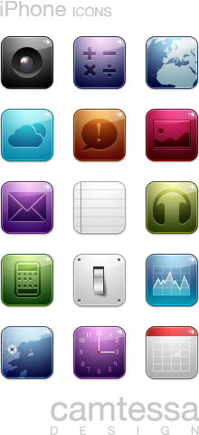 CMT iPhone icons by RuizDesign