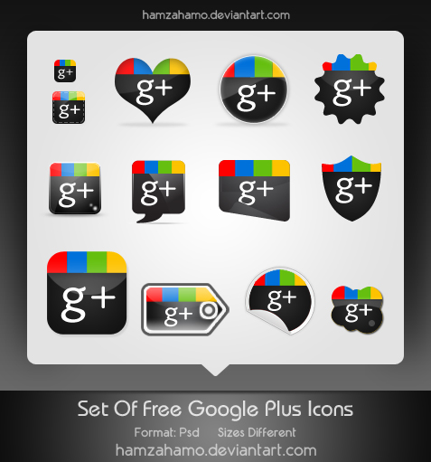 Free Google Plus Icons Set