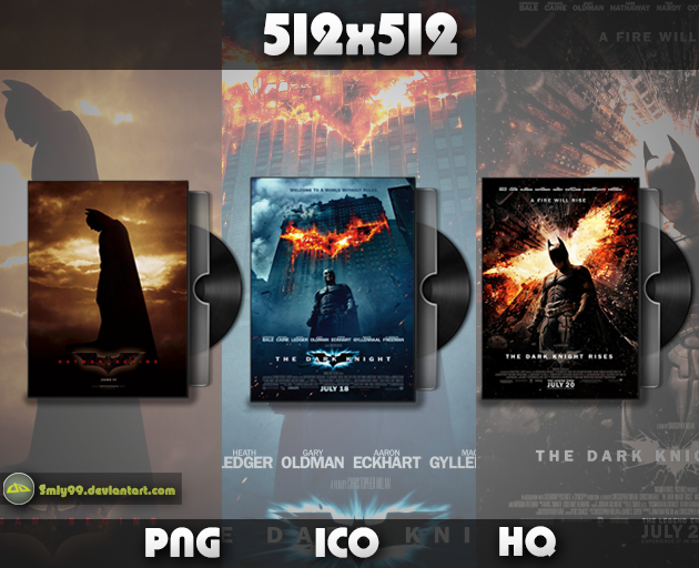 The Dark Knight Trilogy Folder Icon by Smly99 on DeviantArt