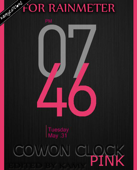 Cowon Clock Pink