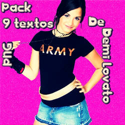 Pack Textos PNG of Demi Lovato