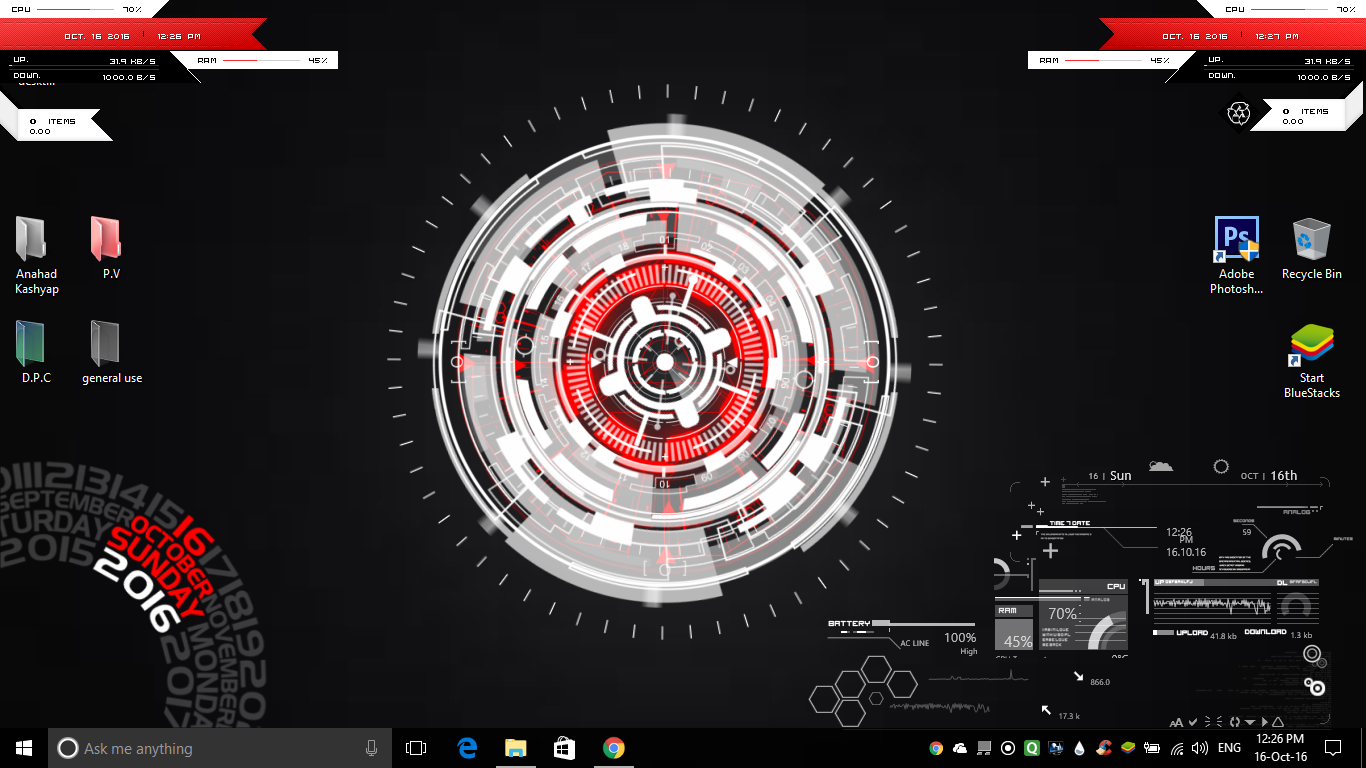 Hud Digital Rainmeter Skins Hud Digital Rainmeter Skins