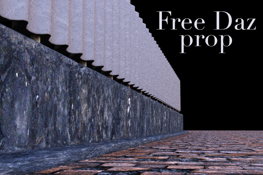 Freebie Fence and Road Prop by Poses17