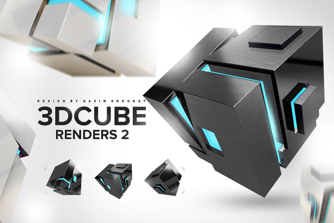 3D Cube Renders by QasimShoukat786 on DeviantArt