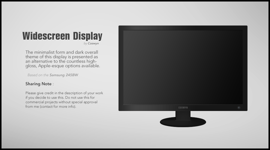 Widescreen Display PSD