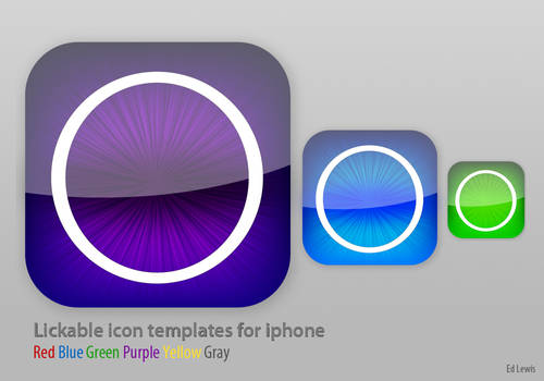 Likable iphone icon template