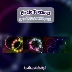 5x Circle Glitter Textures