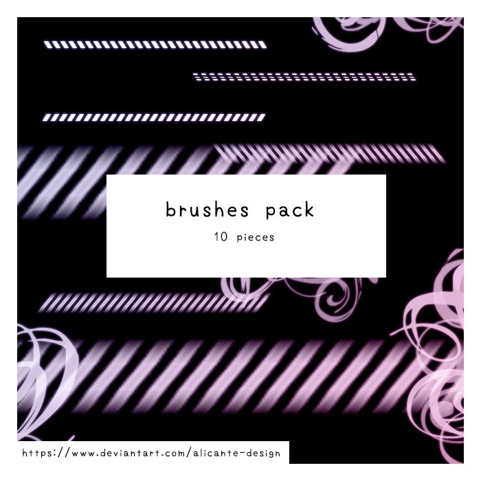 Lines/Swirls Brushes for Photoshop and Gimp by Alicante-Design on ...