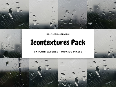 9x Raindrop Icontextures