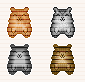 4x Pixel Hamster Set