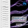 6x Dotted Line Brushes for Photoshop and Gimp