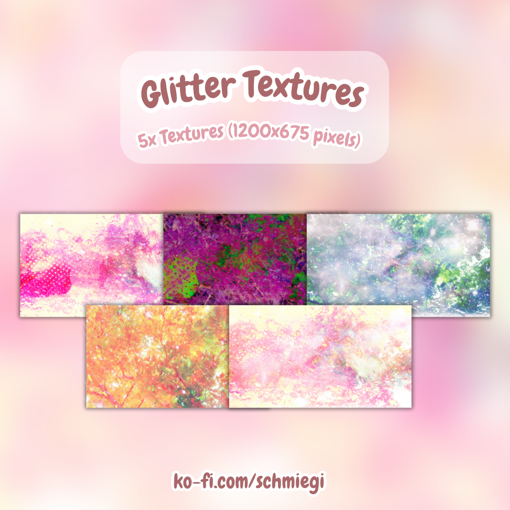 5x Glitter Textures