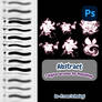 7x Abstract Brushes for Photoshop