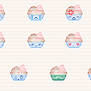 14x Cupcake Emoticon Set