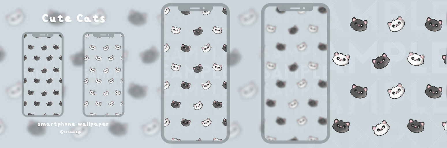 3x Cute Cats Smartphone Wallpapers by Alicante-Design on DeviantArt