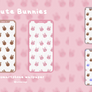 6x Cute Bunnies Smartphone Wallpapers