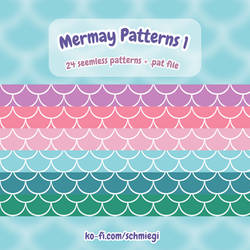 Mermay Patternset 1 (Photoshop)