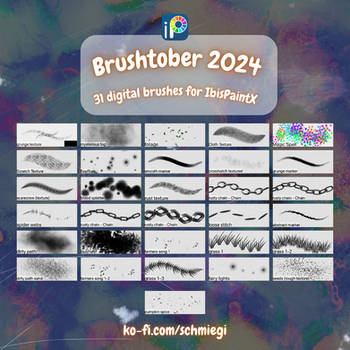 Brushtober 2024 - Full Set (31 brushes) IbisPaintX