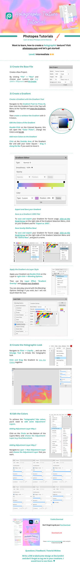 How to create a texture effect with Photopea, PS