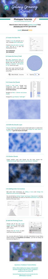 How to paint a galaxy with Photopea, PS, Gimp