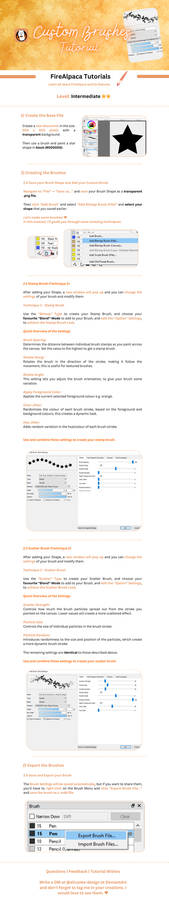 Tutorial - Create custom brushes for Fire Alpaca