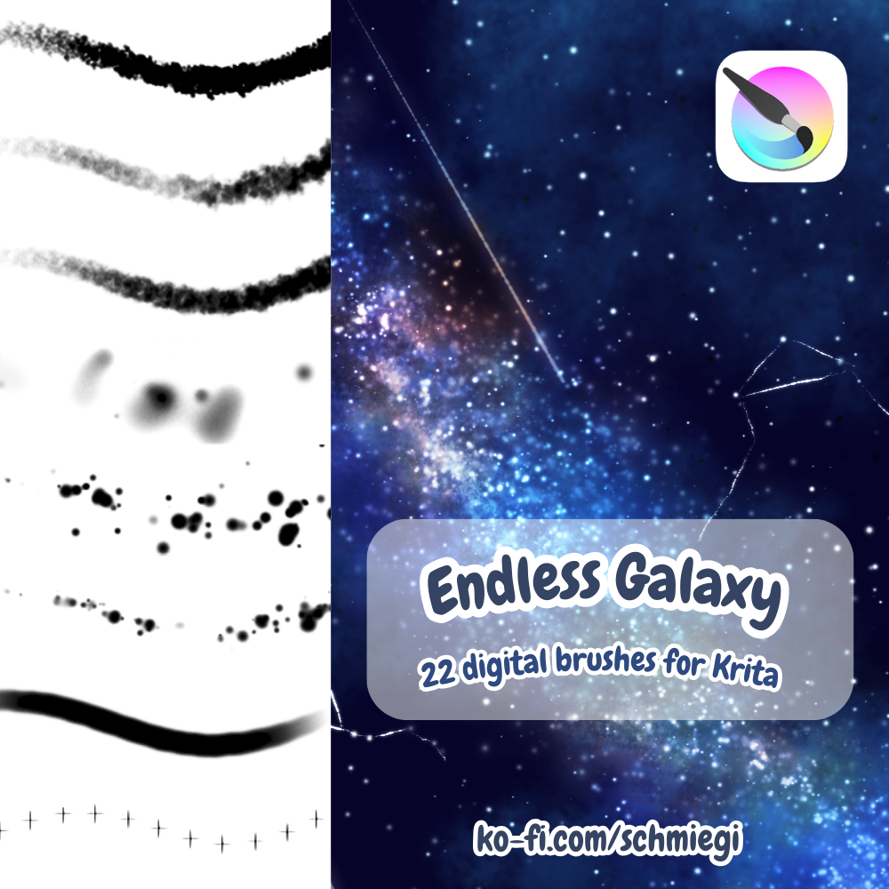 Galaxy Brushes for Krita
