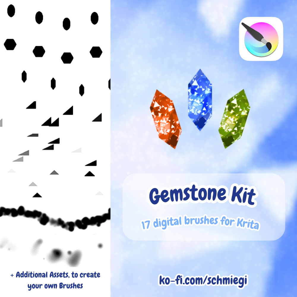 Gemstone Kit Brushes for Krita