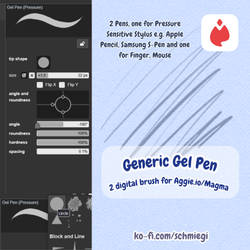 Gel Pen Brush for aggie.io/magma