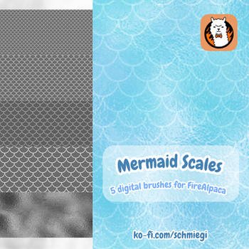 Mermaid Scales Brushes | FireAlpaca