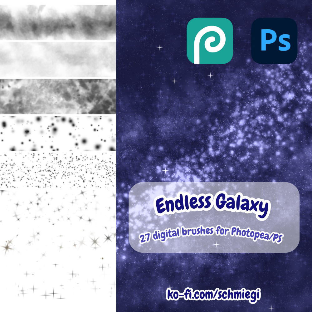 Galaxy Brushes | Photopea, Photoshop CS+ by Alicante-Design on DeviantArt