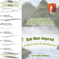 Bob Ross Inspired Brushes | Sketchbook Pro