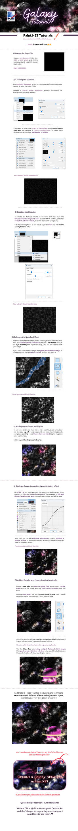 How to create galaxy art in Paint.NET | Tutorial