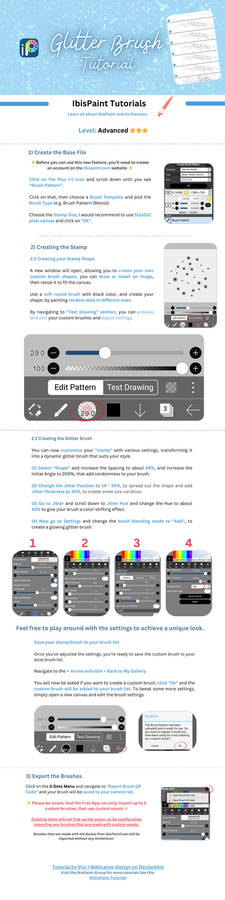 Glitter Brushes Tutorial | IbisPaintX