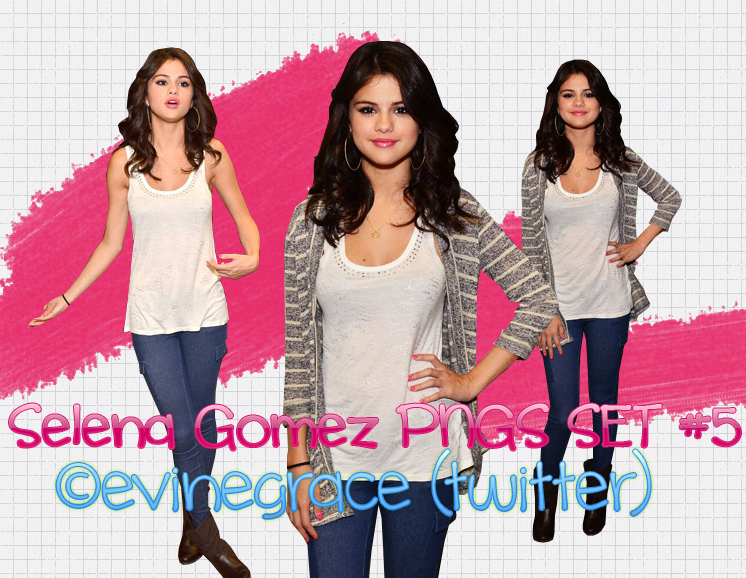Selena Gomez PNGS set 5