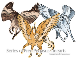 39 Free Pegasus Linearts