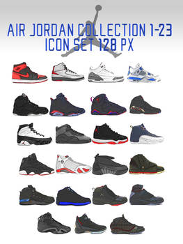 Air Jordan Collection 1-23 Icon Set