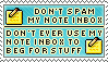NOte Spam Stamp