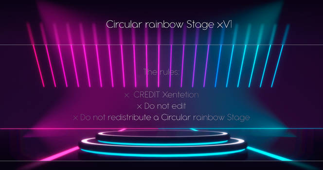 Circular rainbow Stage xV1