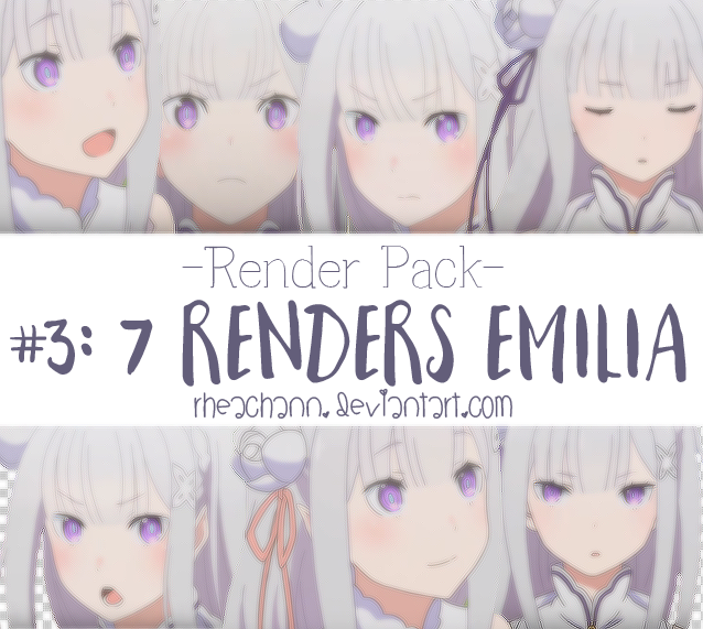 [SHARE FREE] Pack render #3: Emilia.