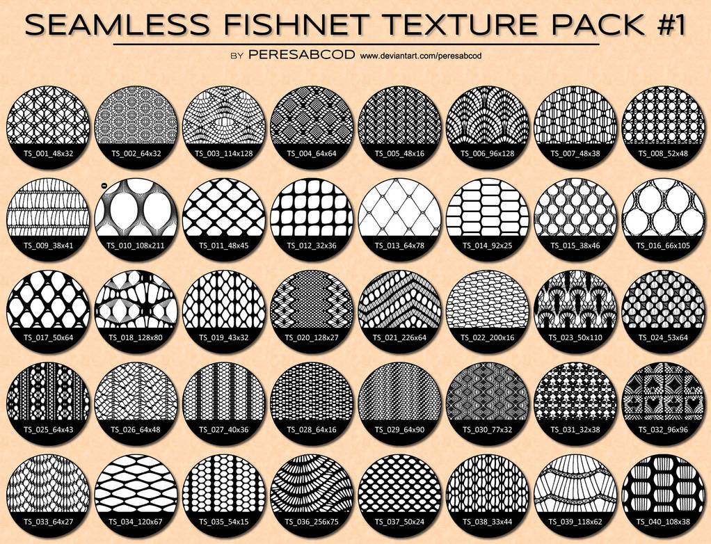Seamless Fishnet / Lingerie Texture Pack #1 by peresabcod on DeviantArt