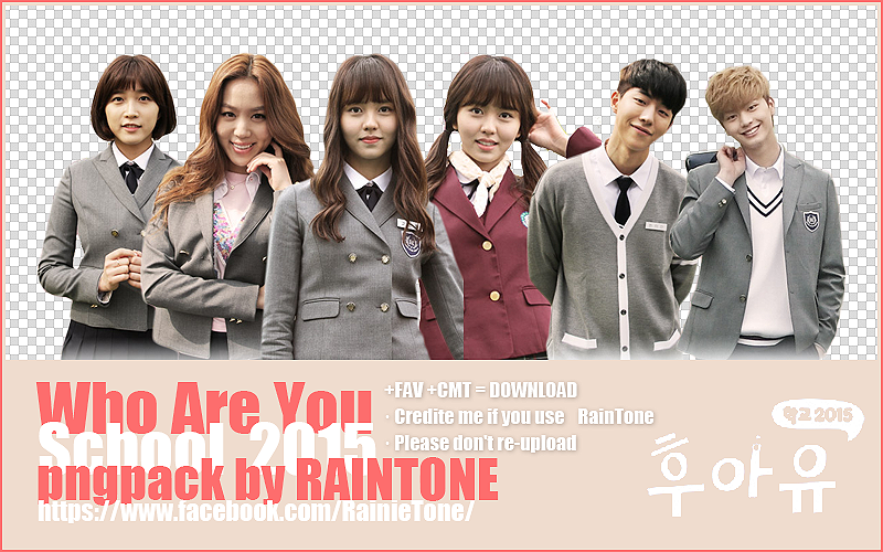 Who Are You -School 2015 PNGPACK by RAINTONE