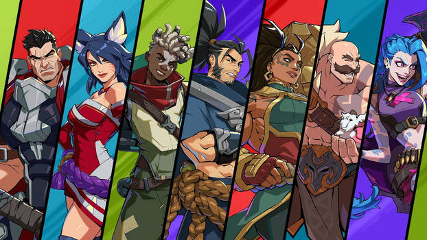 [MODEL] 2XKO (Ahri Base, Caitlyn, Ekko, Yasuo Old)