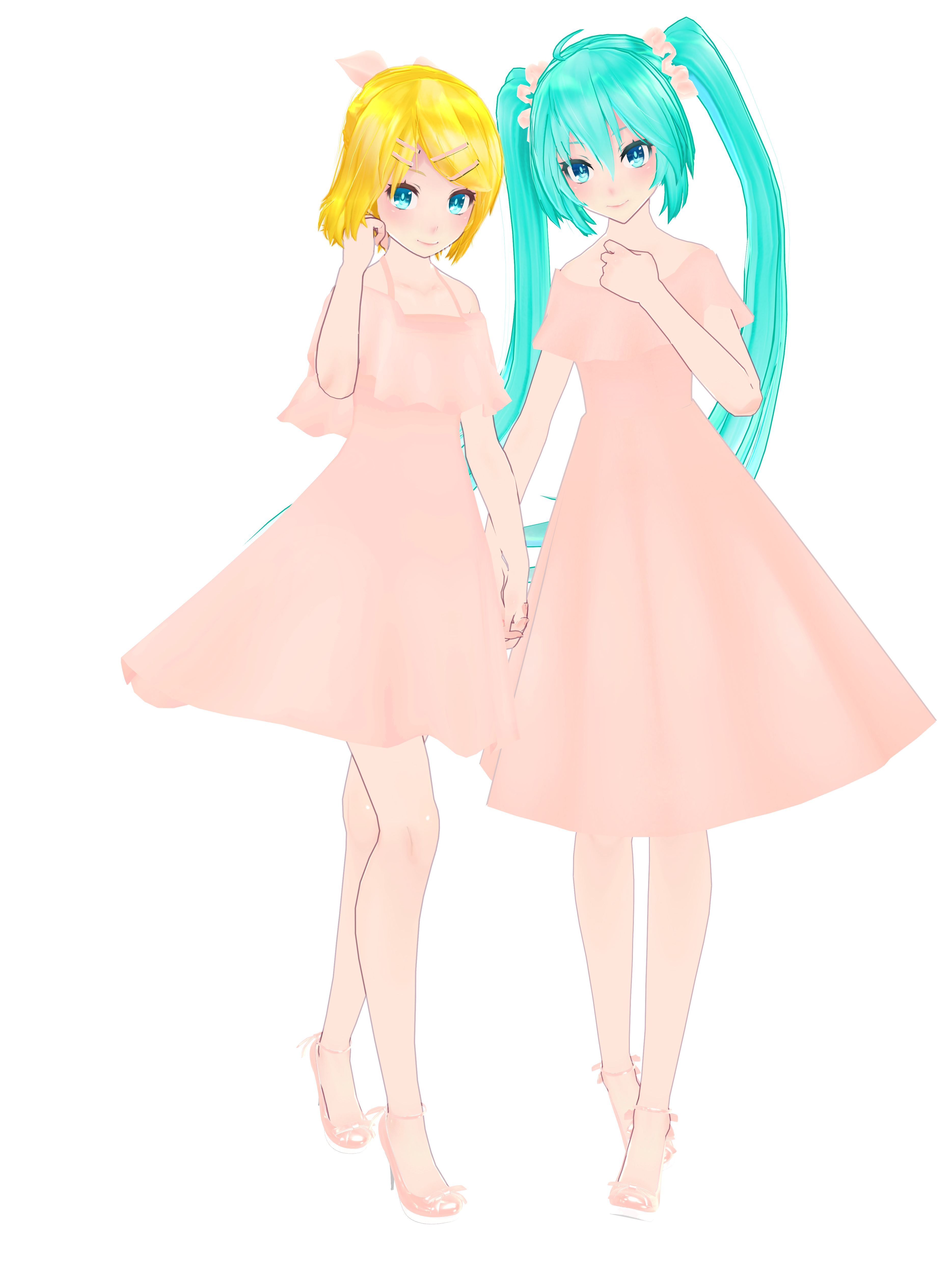 TDA Miku and TDA Rin Bland Download [MMD] by Yuu2002 on DeviantArt