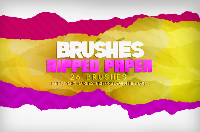 +BRUSHES: Ripped Paper |(Papel roto)