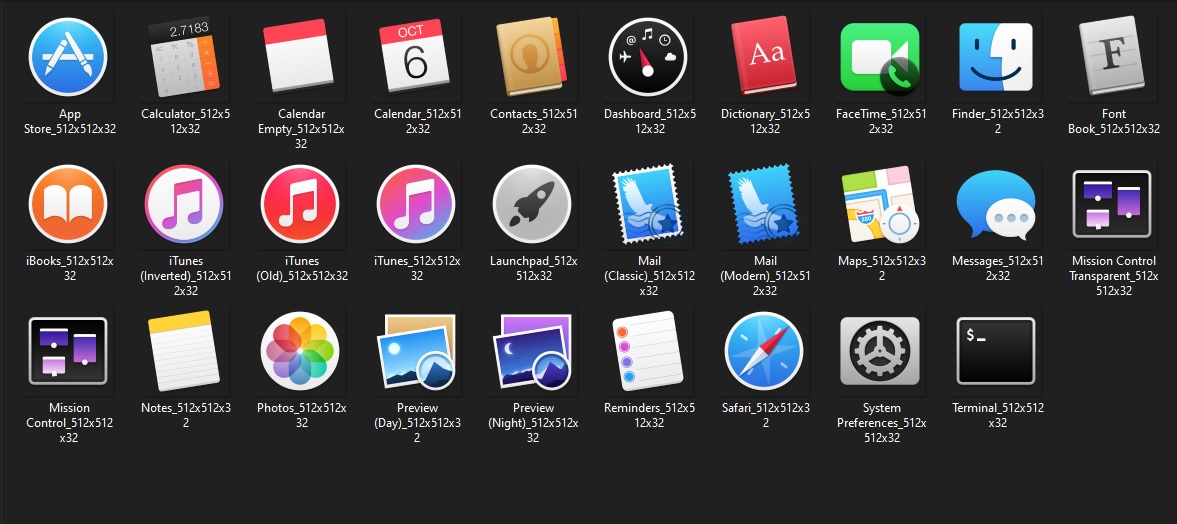 Macos icons PNG for Windows by agvanpc3 on DeviantArt