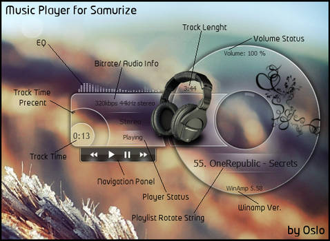 Music Player for Samurize