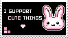 I Support Cute Things's Stamp by lynart